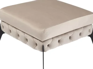 Sgabello Bellissima velluto taupe 80cm - KARE