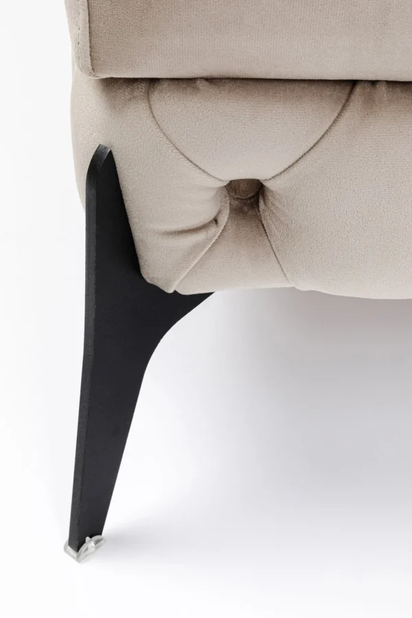 Sgabello Bellissima velluto taupe 80cm - KARE