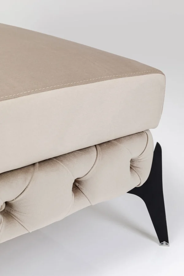 Sgabello Bellissima velluto taupe 80cm - KARE