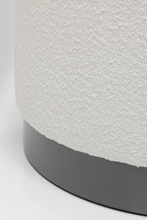 Sgabello Cherry Boucle crema smoke Ø55cm - KARE