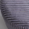 Sgabello Cherry grigio Cord ottone Ø35cm - KARE