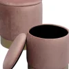 Sgabello Cherry Storage Rose ottone (2/Set) - KARE