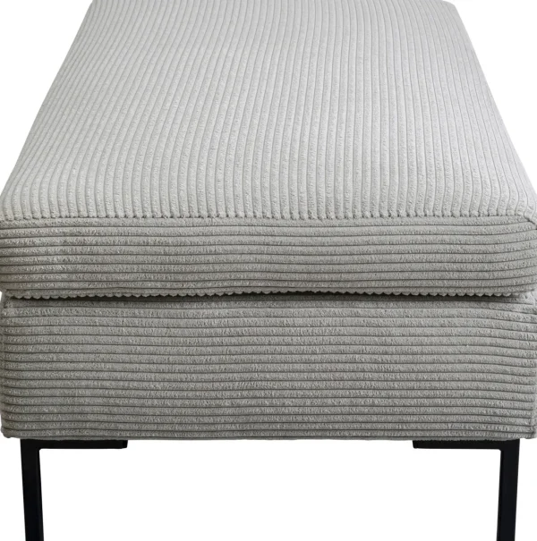 Sgabello Gianni Cord grigio - KARE