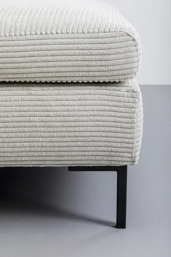 Sgabello Gianni Cord grigio - KARE