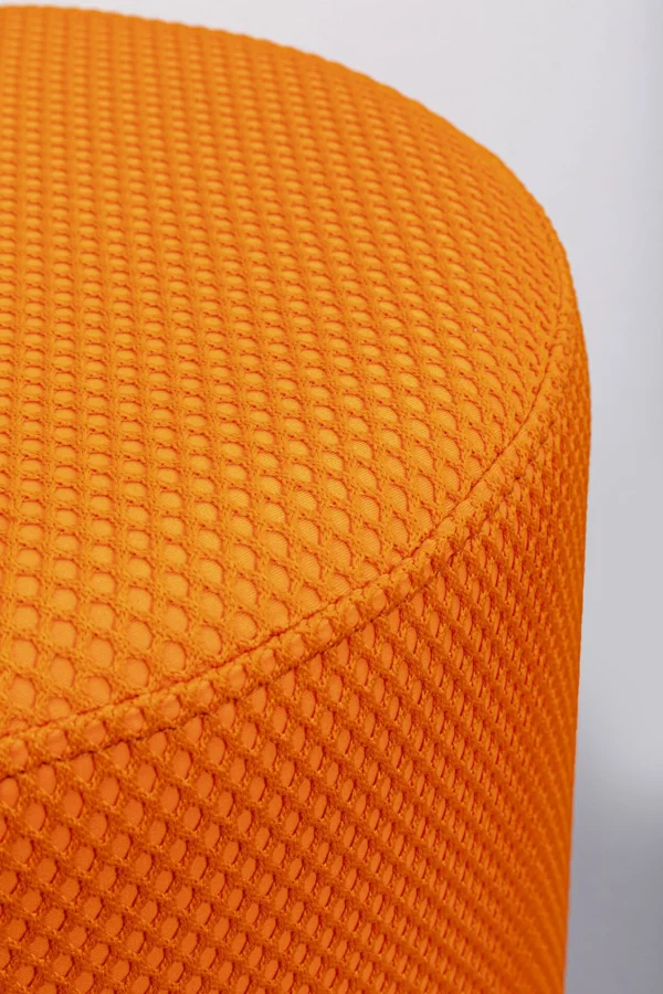 Sgabello Jody arancione Mesh nero Ø35cm - KARE