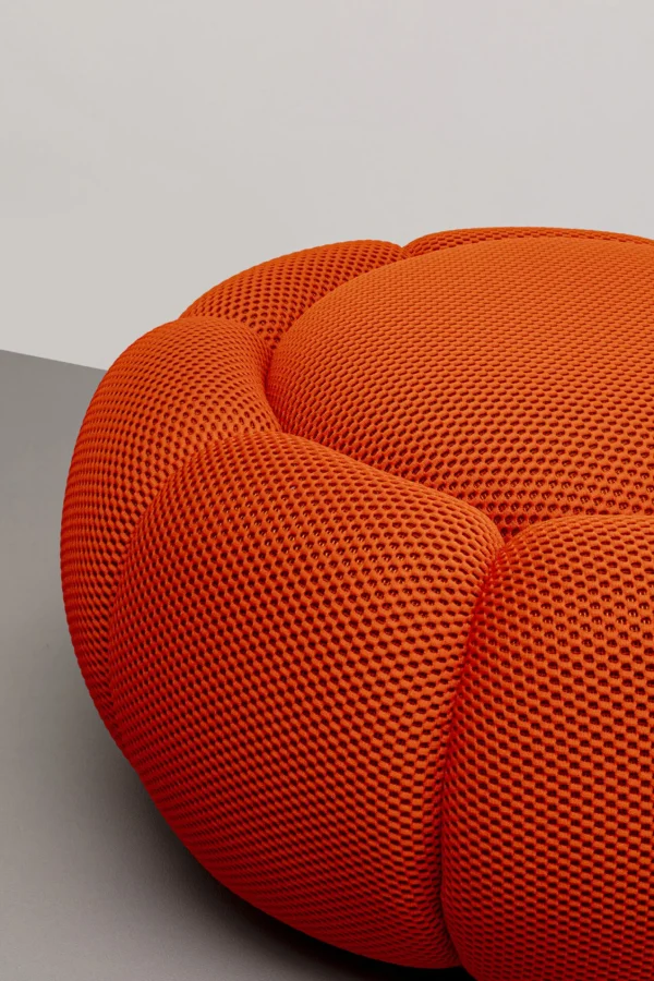 Sgabello Peppo Bloom arancione Ø72cm - KARE