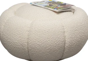 Sgabello Peppo Bloom bianco Ø72cm - KARE
