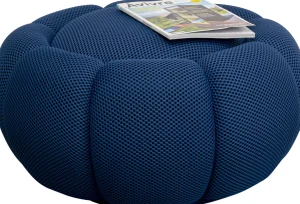 Sgabello Peppo Bloom blu Ø76cm - KARE