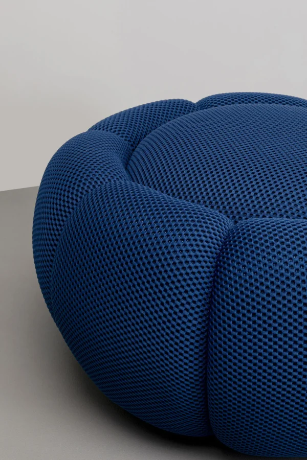Sgabello Peppo Bloom blu Ø76cm - KARE