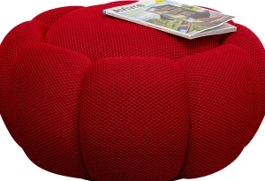 Sgabello Peppo Lounge rosso Ø76cm - KARE