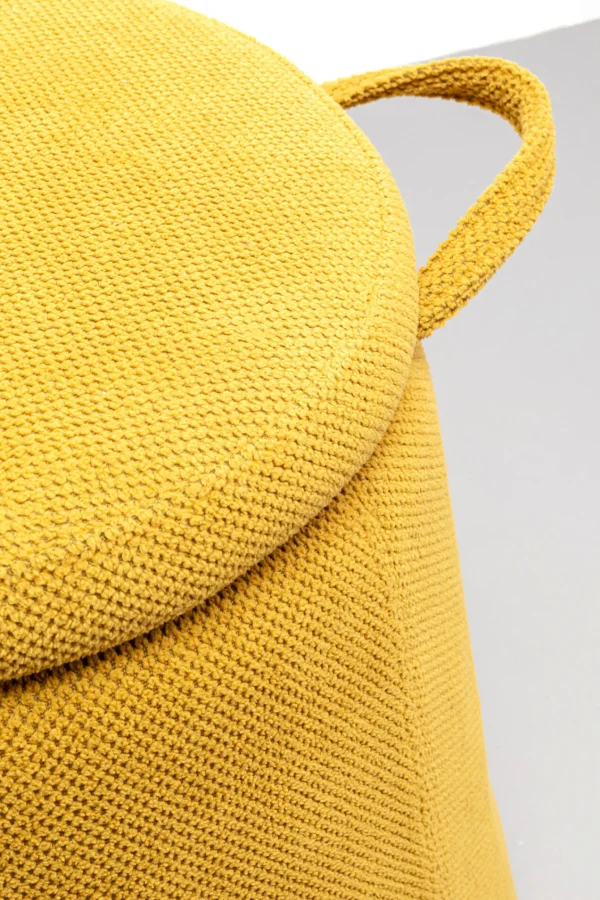 Sgabello Thimble giallo Ø51cm - KARE