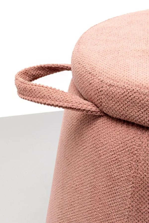 Sgabello Thimble rosa Ø51cm - KARE