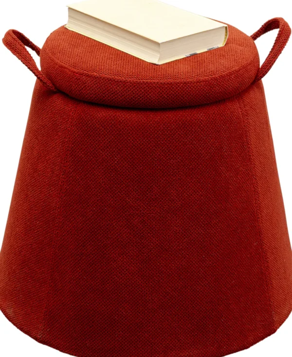 Sgabello Thimble rosso Ø51cm - KARE
