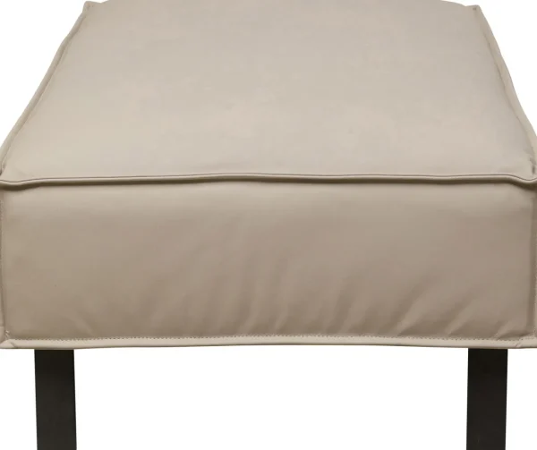Sgabello Victor pelle grigio - KARE