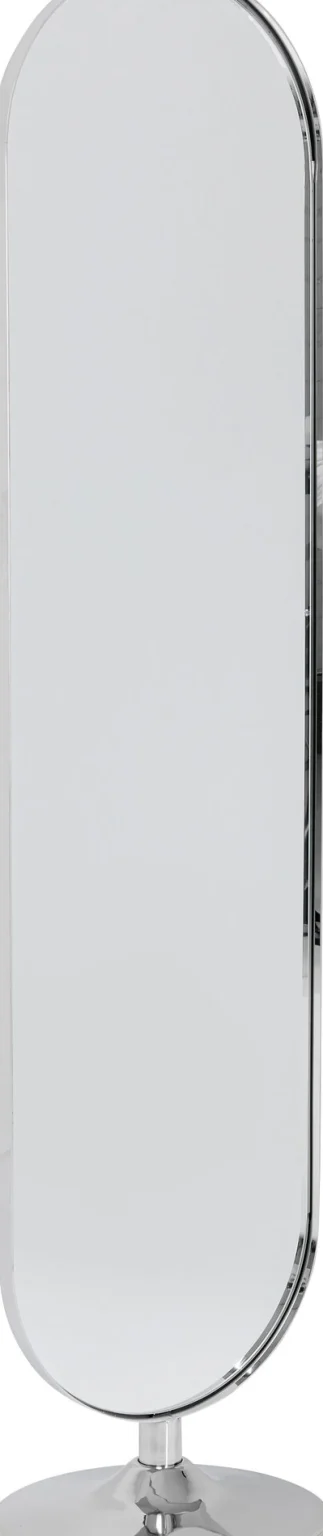 Specchio a stelo curvy acciaio Polito 40x170 cm - KARE