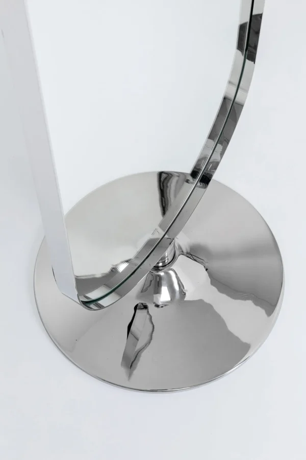 Specchio a stelo curvy acciaio Polito 40x170 cm - KARE