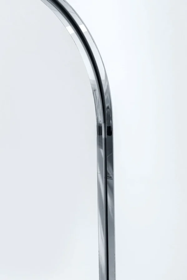 Specchio a stelo curvy acciaio Polito 40x170 cm - KARE
