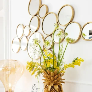 SPECCHIO BUBBLES OTTONE 138X93CM - KARE