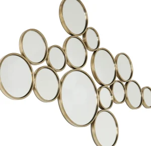 SPECCHIO BUBBLES OTTONE 138X93CM - KARE