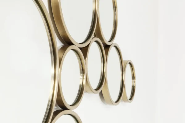 SPECCHIO BUBBLES OTTONE 138X93CM - KARE