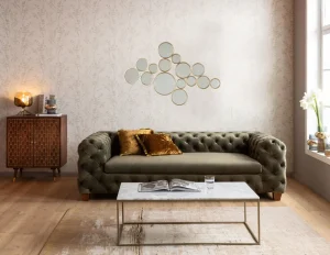 SPECCHIO BUBBLES OTTONE 138X93CM - KARE