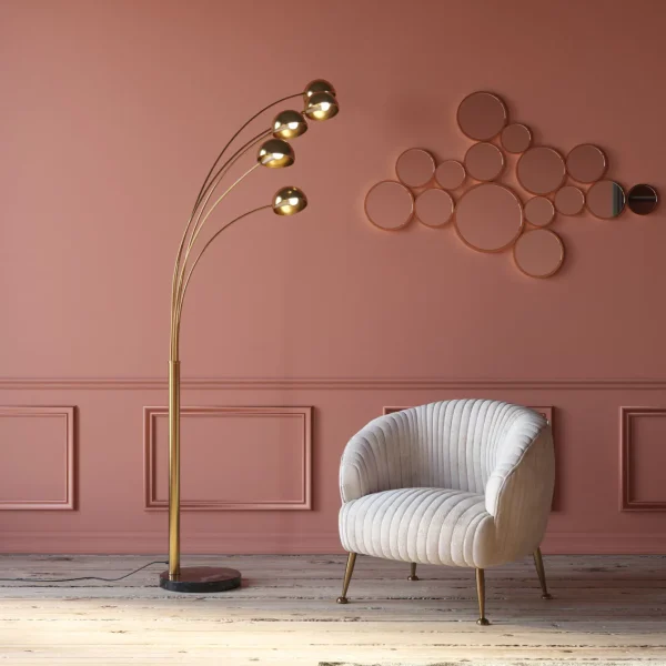 SPECCHIO BUBBLES OTTONE 138X93CM - KARE