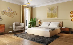 SPECCHIO BUBBLES OTTONE 138X93CM - KARE