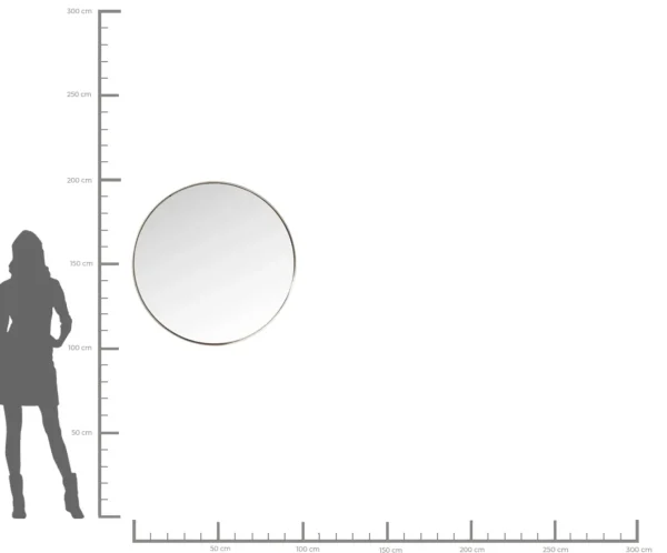 SPECCHIO CURVE ROTONDO INOX Ø100CM - KARE