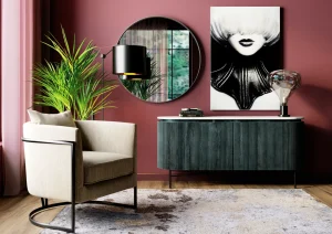 Specchio Curvy MO look cromo Ø100 - KARE