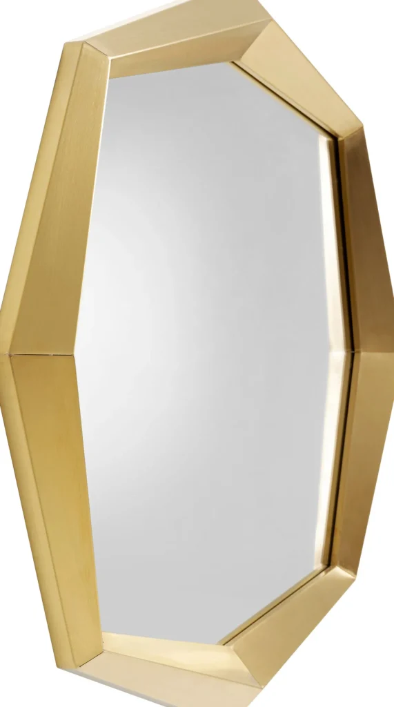 Specchio da parete Ottagono Oro 80x80cm - KARE