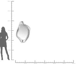 Specchio Hologram argento 119x76 cm - KARE