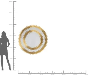 Specchio Solare Oro Ø132cm - KARE