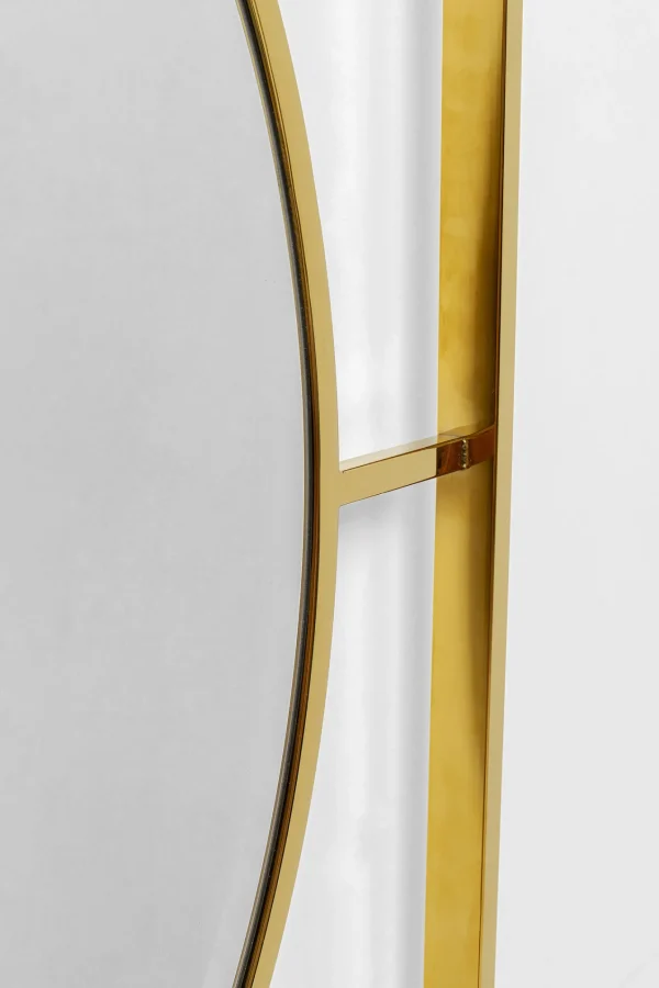 Specchio Standford frame Round Gold Ø90 cm - KARE