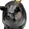 Statuetta decorativa Maiale volante nera 11 cm - KARE