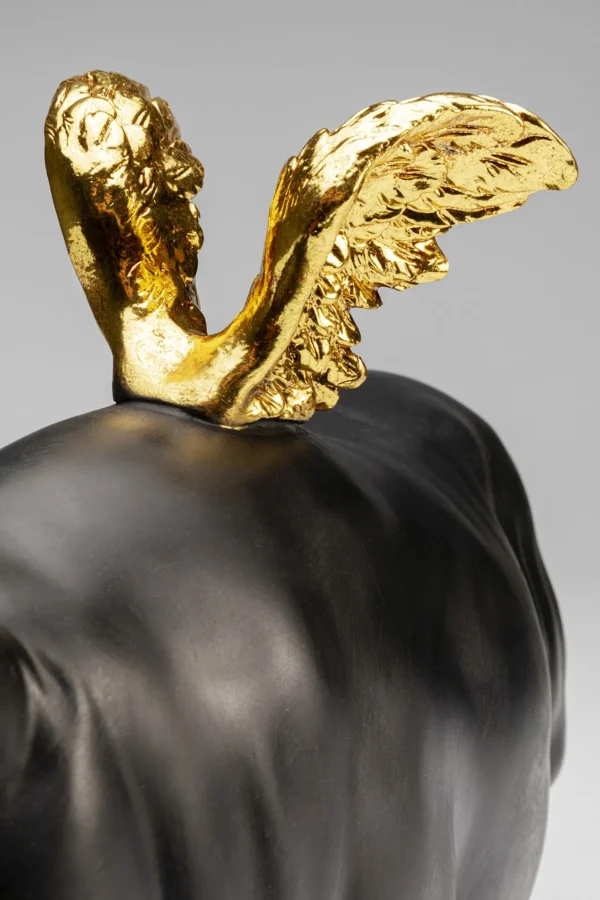 Statuetta decorativa Maiale volante nera 11 cm - KARE