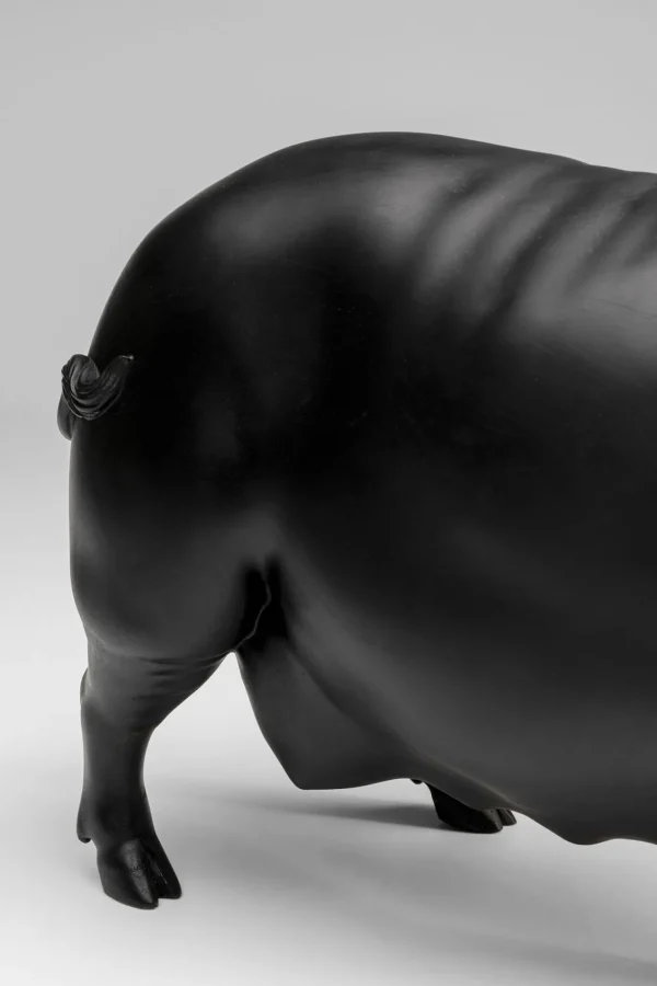 Statuetta decorativa Maiale volante nera 11 cm - KARE