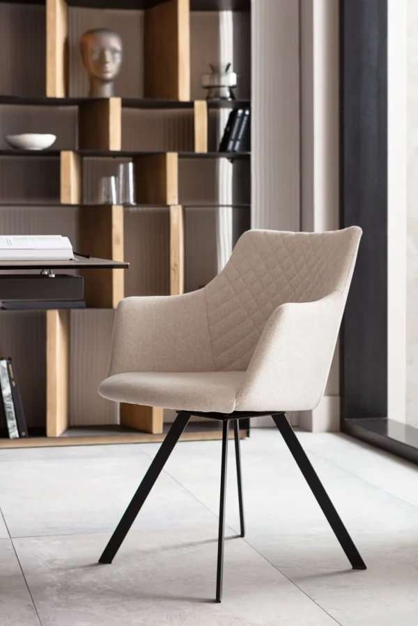 Swivel Chair Coco Cream - KARE