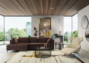 TAPPETO ABSTRACT GREY LINE 200X300CM - KARE