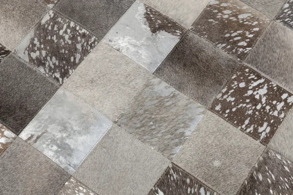Tappeto Cosmo in pelle grigio 170x240 cm - KARE