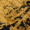 Tappeto in tessuto "Silja" colori dorato e nero 170x240cm - KARE