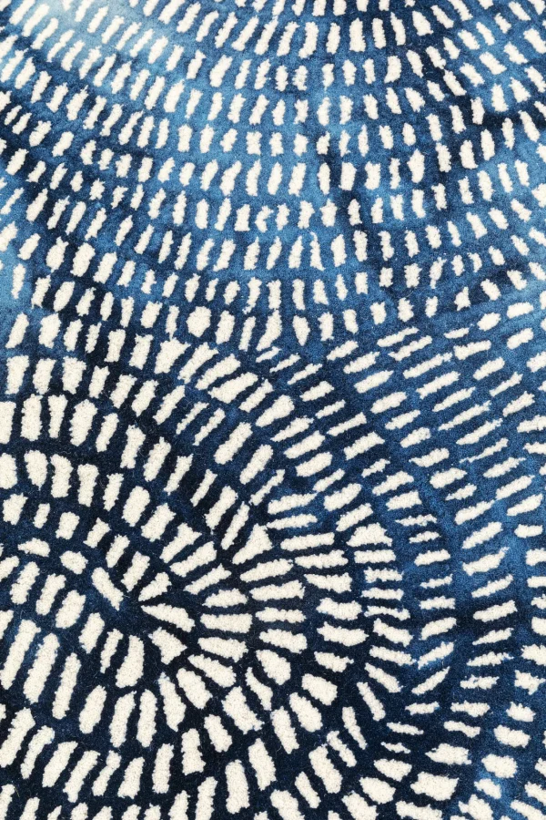Tappeto Stamp blu 170x240cm - KARE