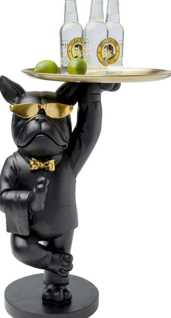 Tavolino d appoggio Cool Bulldog Tray Schwarz 34x5 - KARE