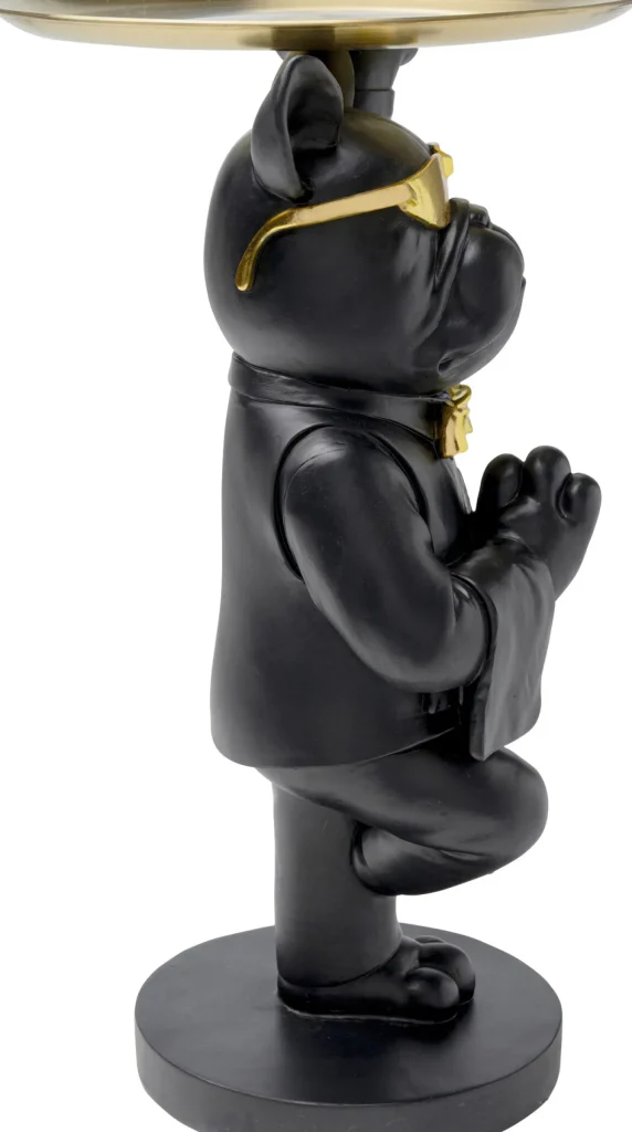 Tavolino d appoggio Cool Bulldog Tray Schwarz 34x5 - KARE
