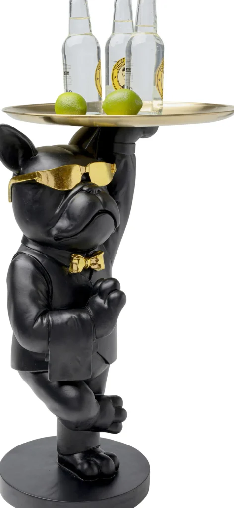 Tavolino d appoggio Cool Bulldog Tray Schwarz 34x5 - KARE