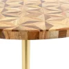 Tavolino d appoggio Domero Geo ottone Ø40cm - KARE
