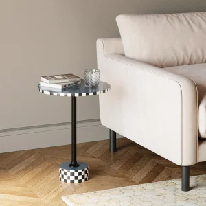 Tavolino d appoggio Domero Race blu Ø40cm - KARE