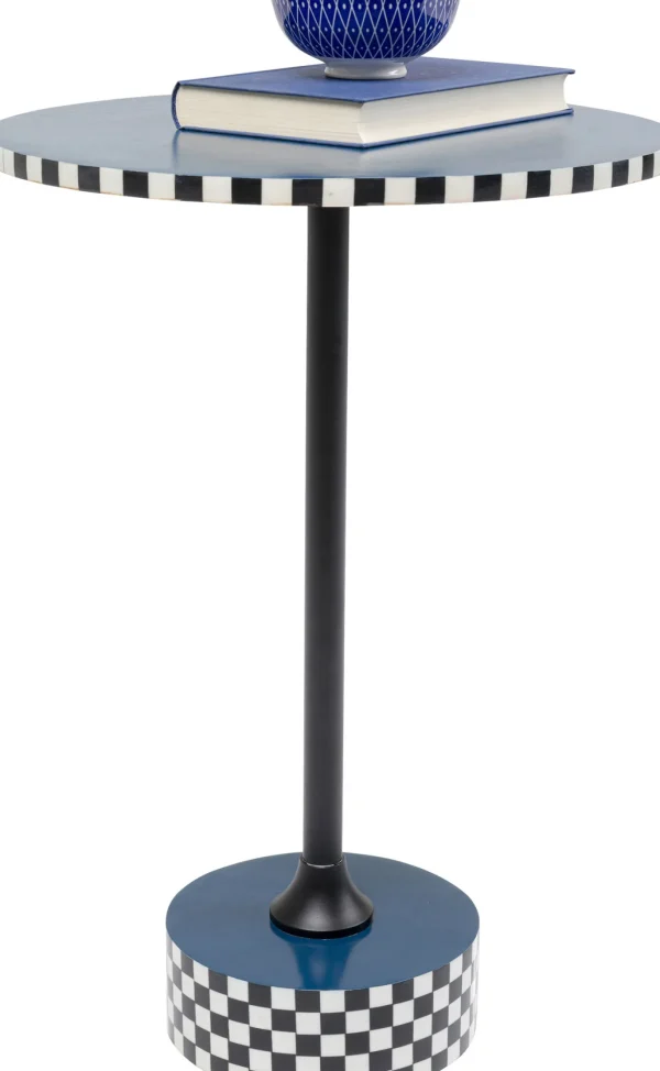 Tavolino d appoggio Domero Race blu Ø40cm - KARE