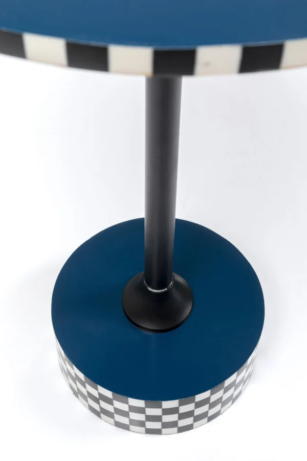 Tavolino d appoggio Domero Race blu Ø40cm - KARE