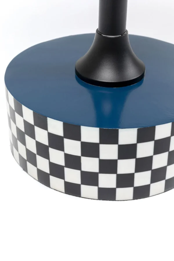 Tavolino d appoggio Domero Race blu Ø40cm - KARE