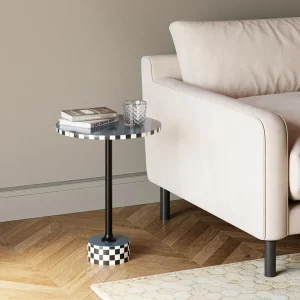 Tavolino d appoggio Domero Race blu Ø40cm - KARE